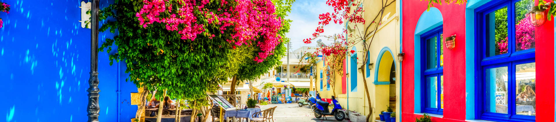 Beautiful Street In Kos Greece
