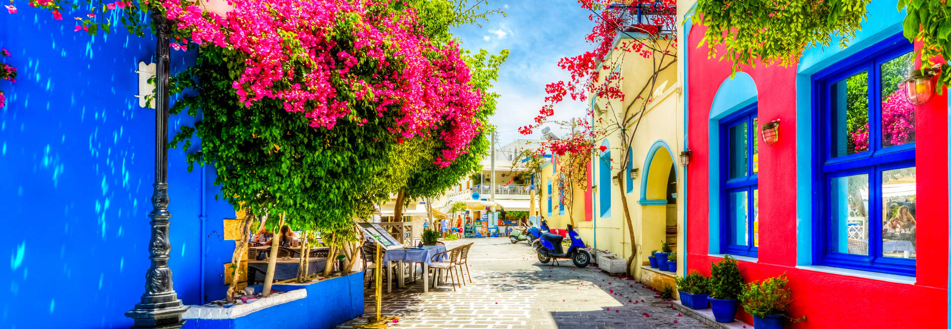 Beautiful Street In Kos Greece