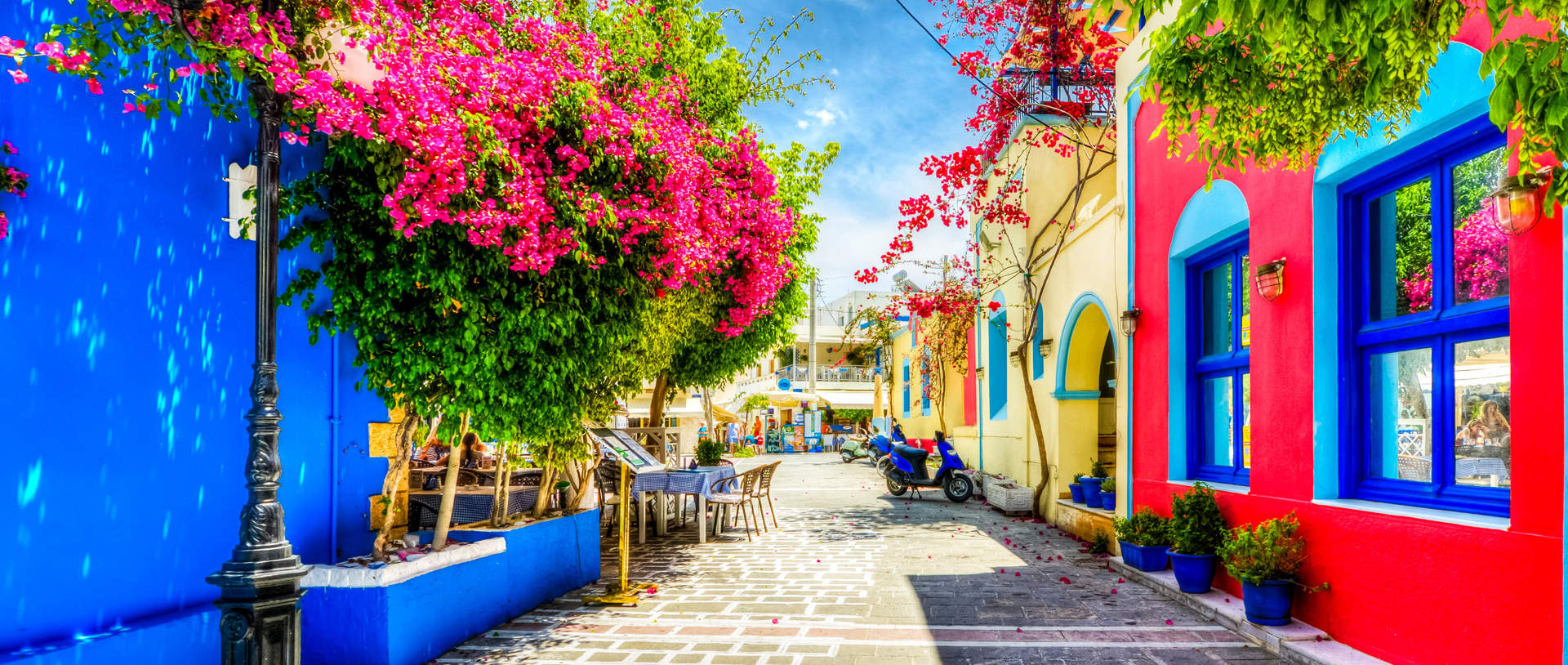 Beautiful Street In Kos Greece