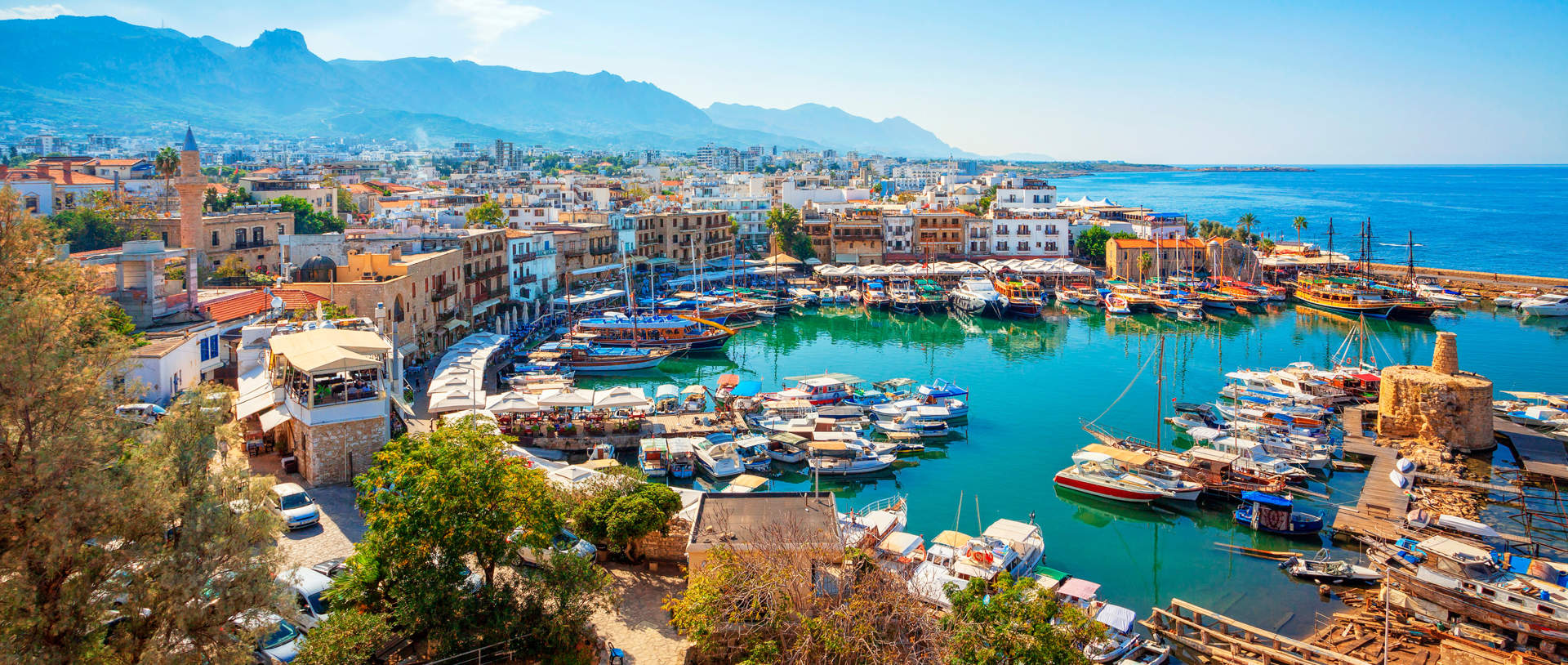 View Of Kyrenia Old Harbour Northern Cyprus
