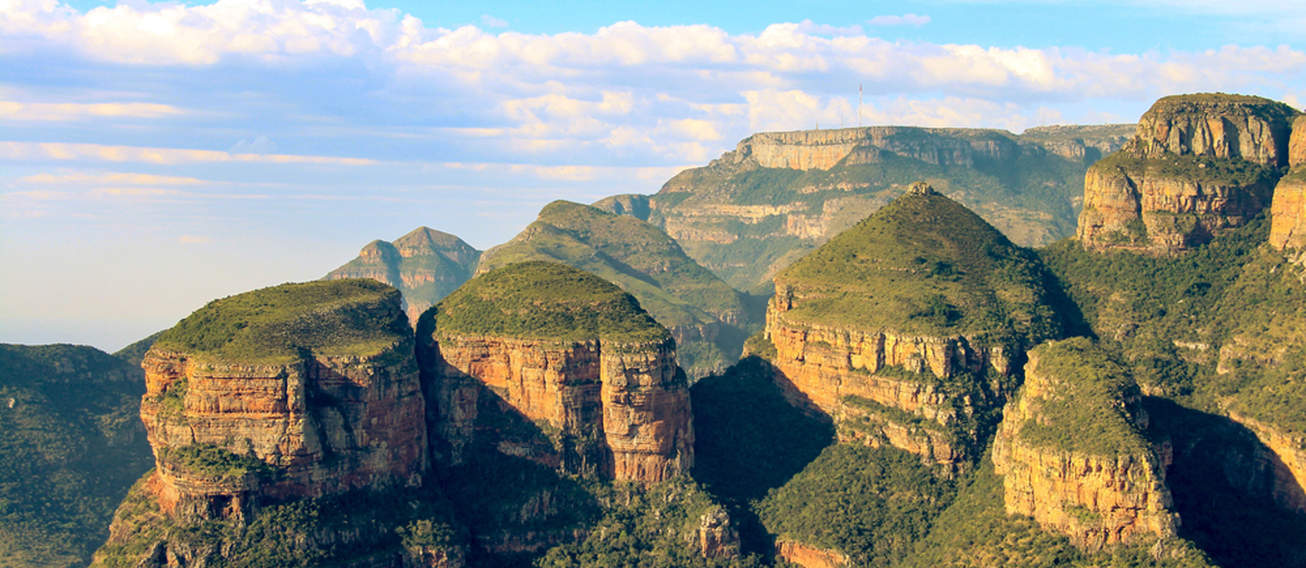 The Three Rondavels On Mpumalanga's Panorama Route Give A Spectacular View Over The Blyde River Canyon.