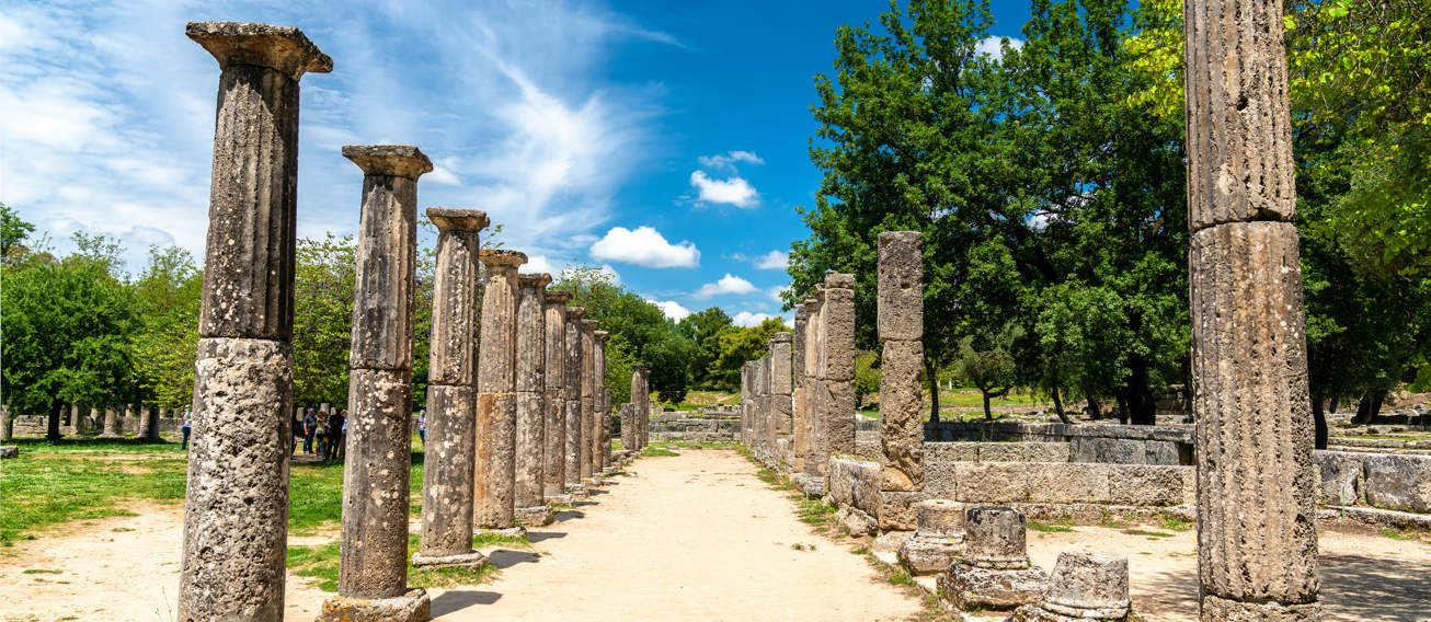 Archaelogical Site Of Olympia Greece