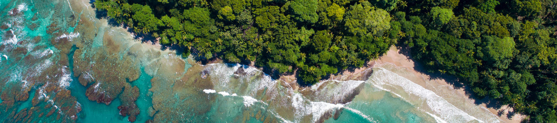 Aerial View Of Puerto Viejo Beach Costa Rica