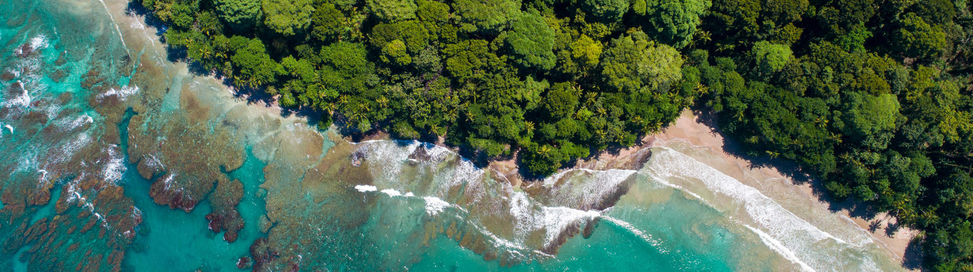 Aerial View Of Puerto Viejo Beach Costa Rica