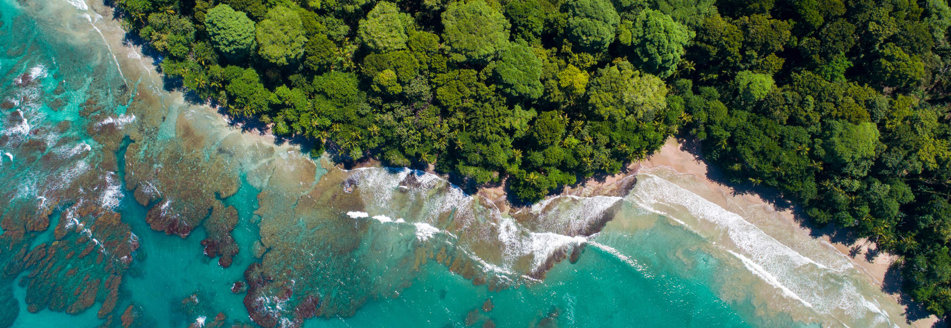 Aerial View Of Puerto Viejo Beach Costa Rica