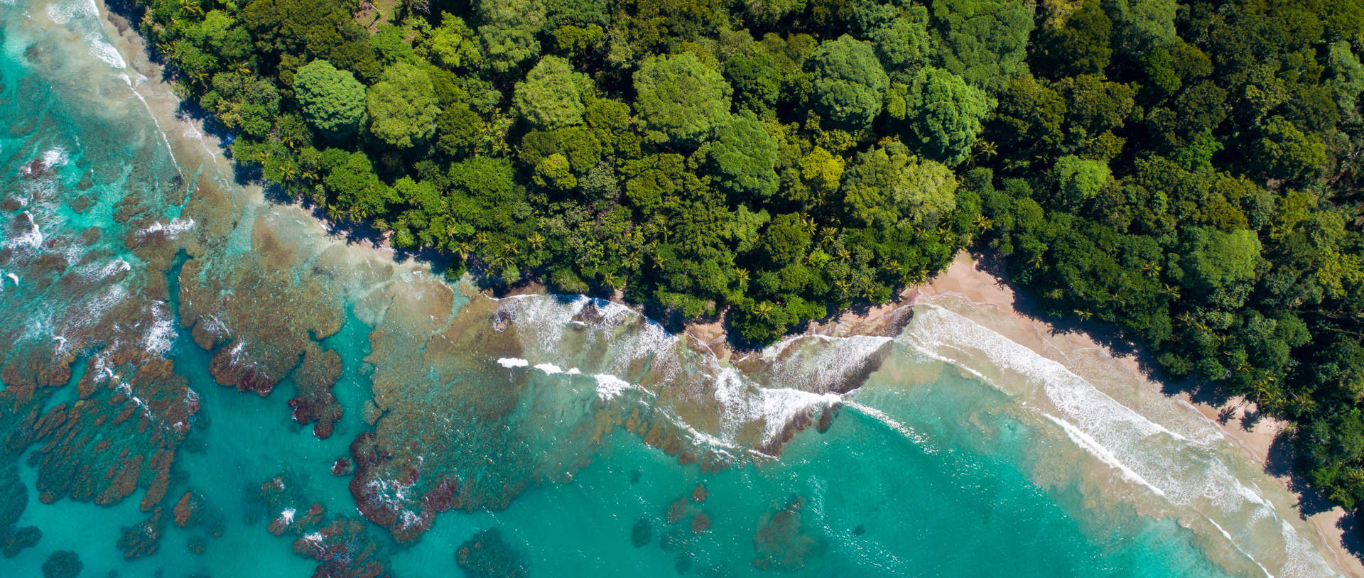 Aerial View Of Puerto Viejo Beach Costa Rica