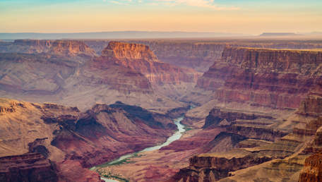 Grand Canyon, Arizona, USA At Dawn From The South Rim