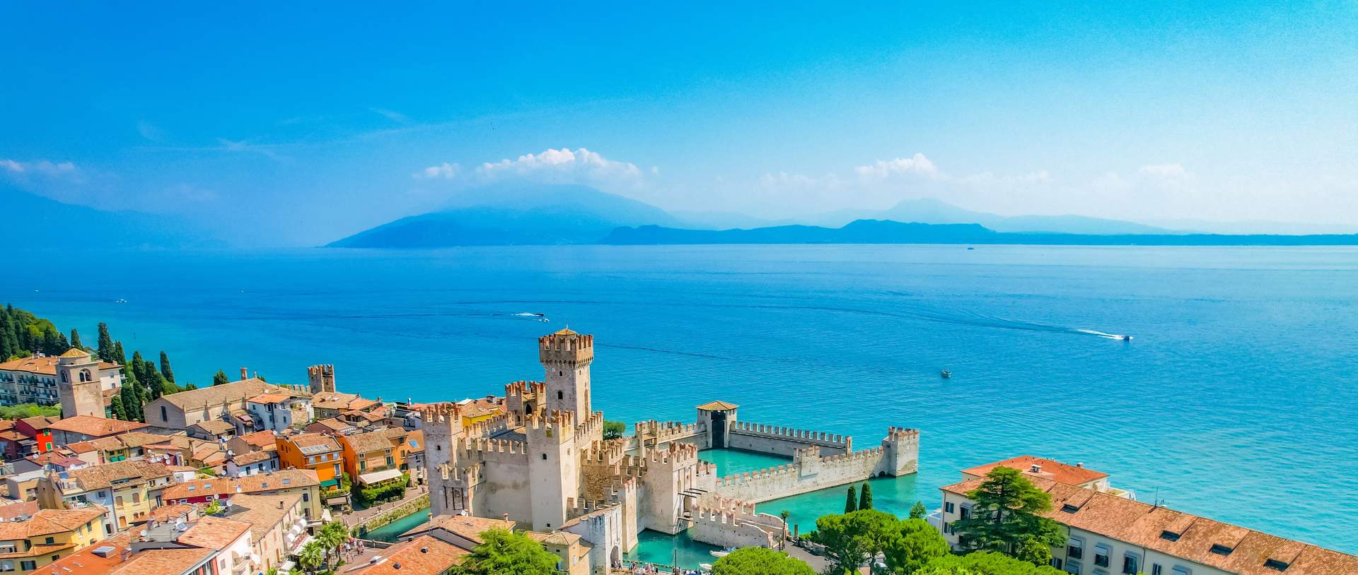 Rocca Scaligera Castle In Sirmione Lake Garda
