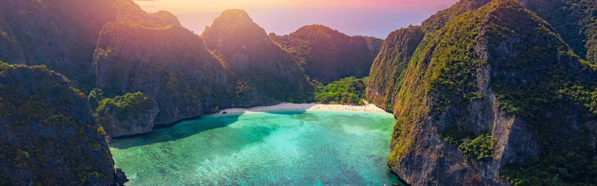 Phi Phi Islands Beach, Sunset, Thailand (2)