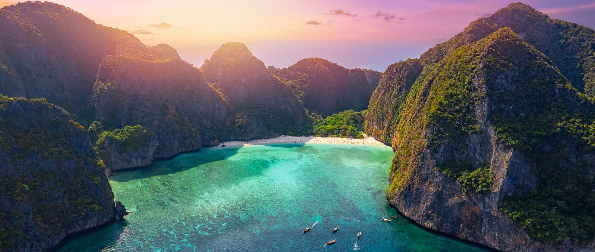 Phi Phi Islands Beach, Sunset, Thailand (2)