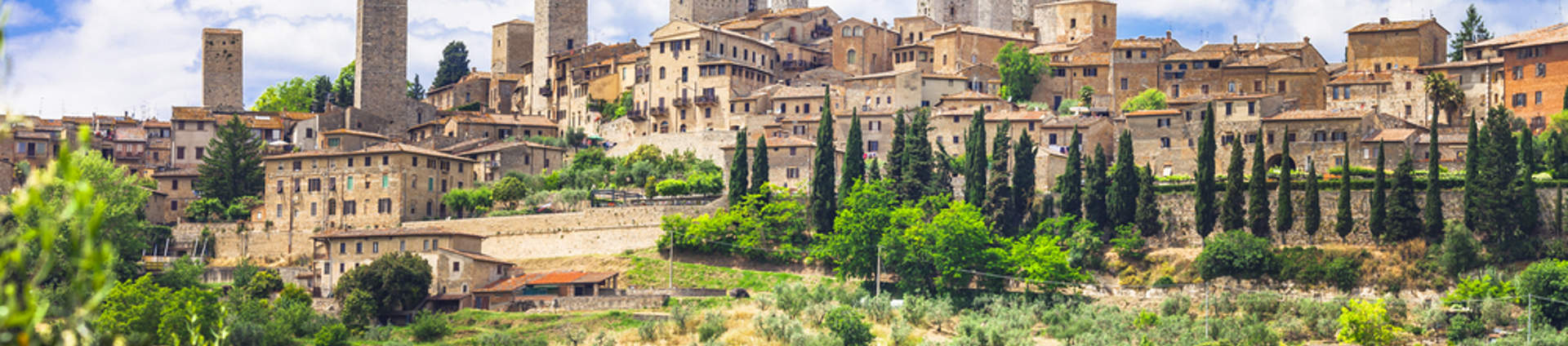 Landscapes Of Italy. Medieval San Gimignano Tuscany