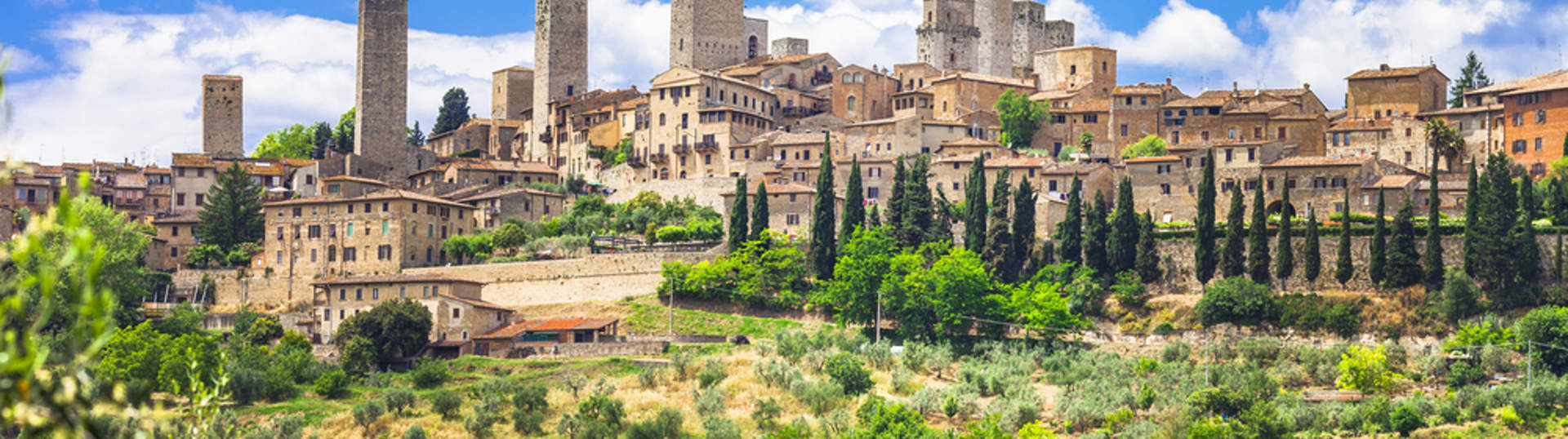 Landscapes Of Italy. Medieval San Gimignano Tuscany