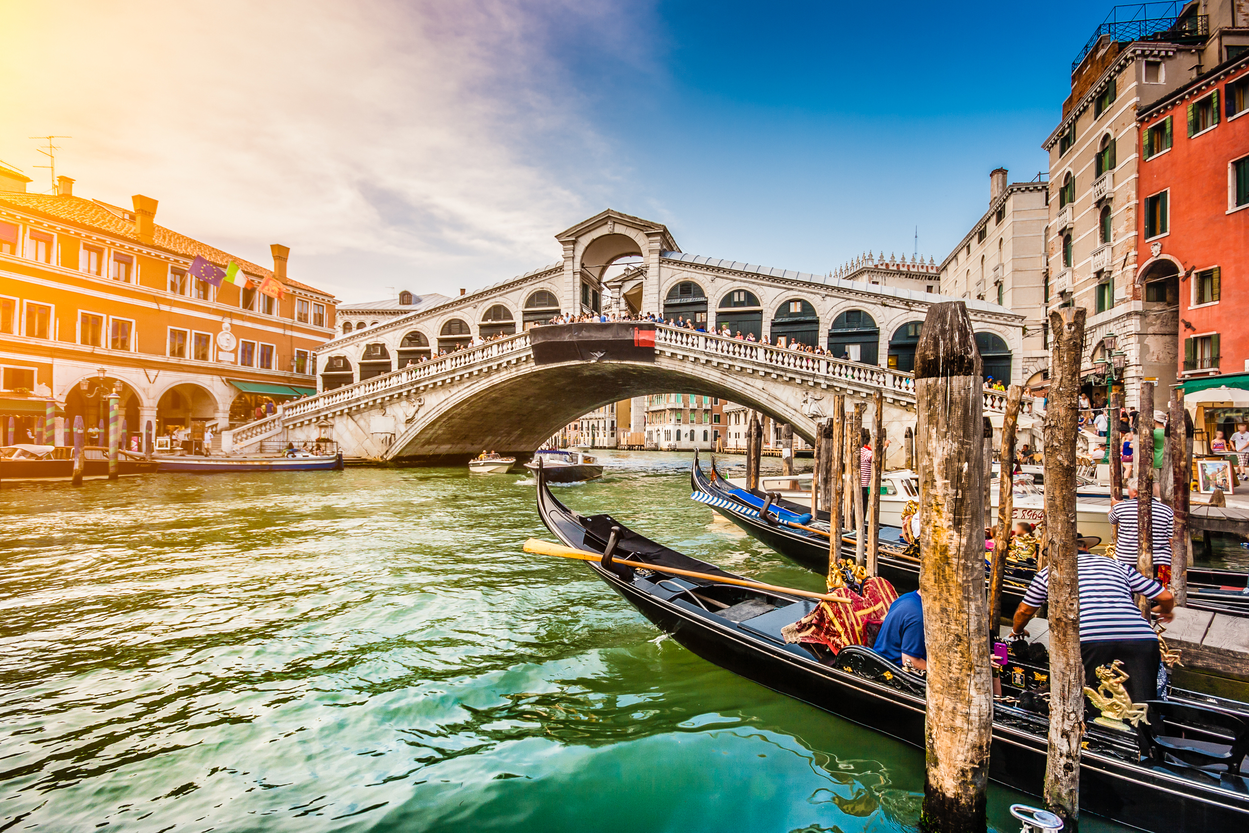 Rialto Bridge At Sunset, Venice, Italy