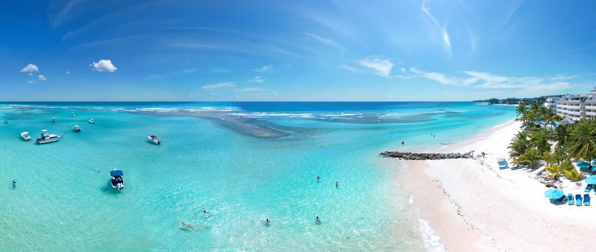 Worthing Beach On The South Coast Of The Caribbean Island Of Barbados