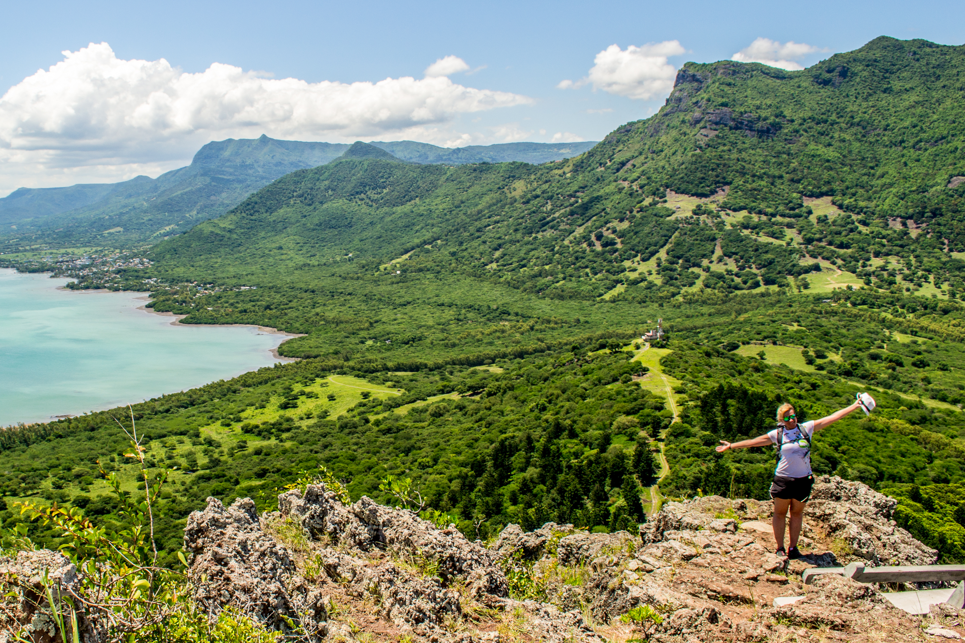 View From Le Morne Brabant Mountain Mauritius