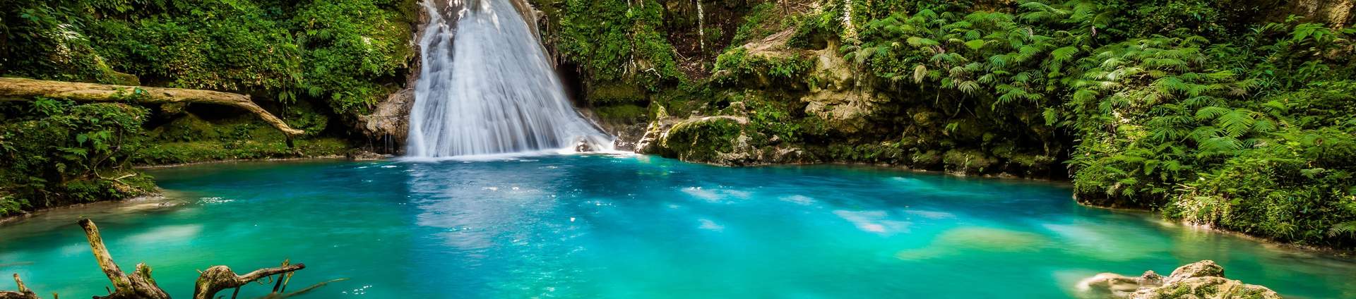 Blue Hole Waterfall In Jamaica