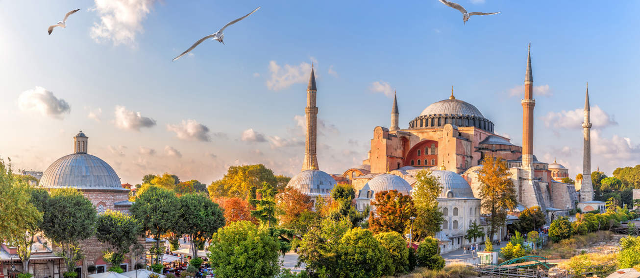 View Of Hagia Sophia Istanbul Turkey