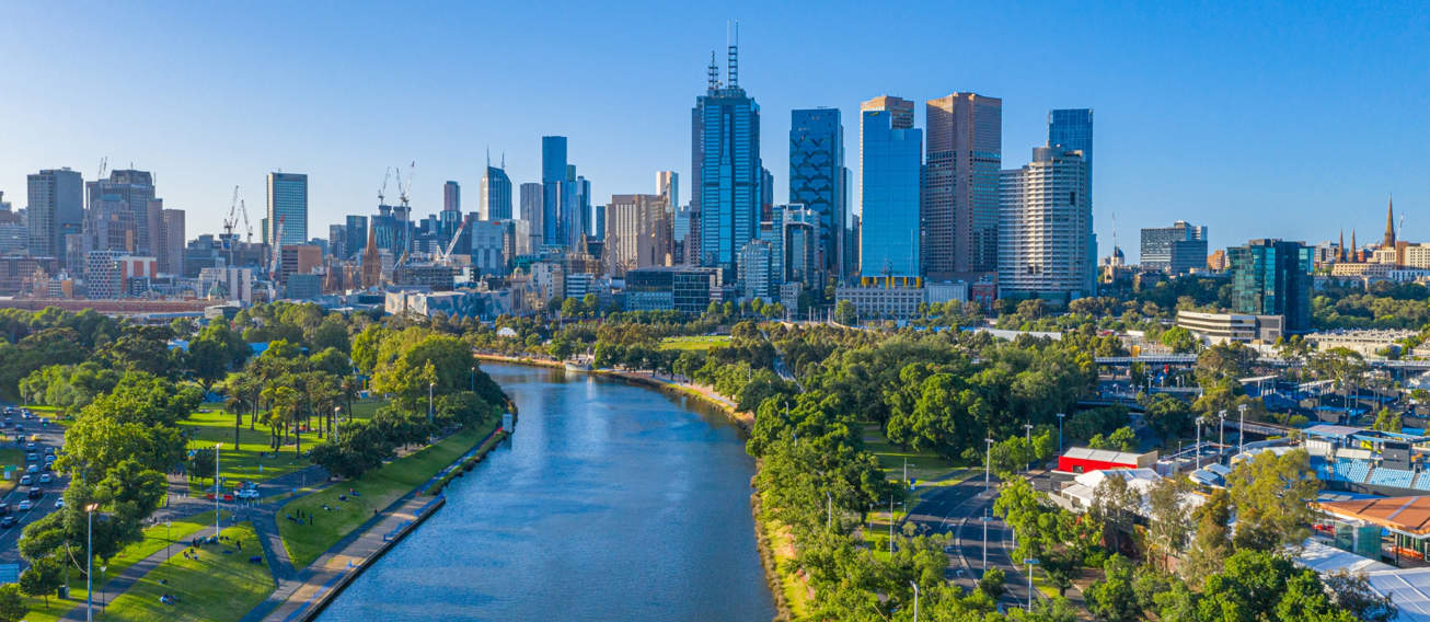 Skyline Of Melbourne Australia