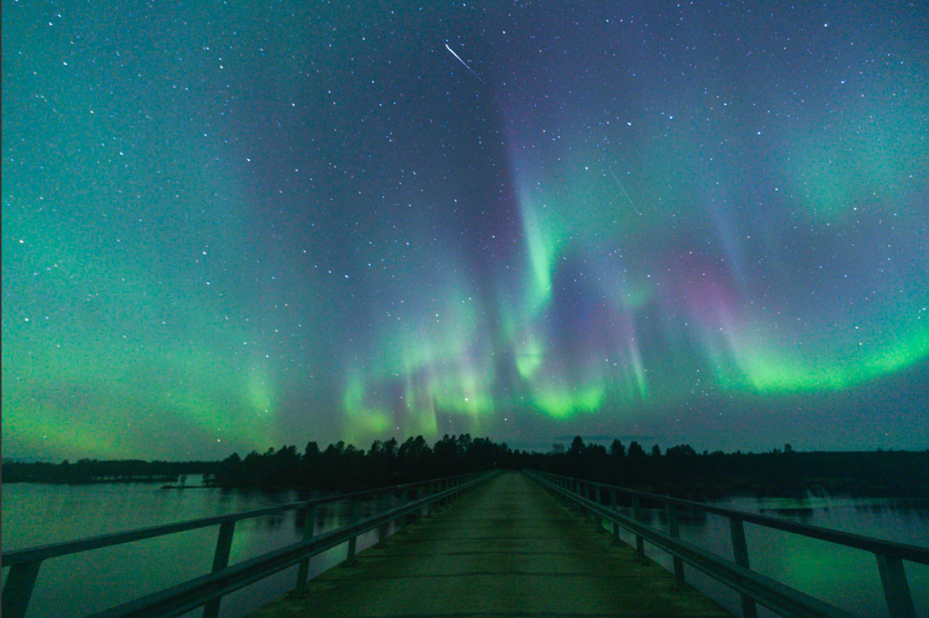 Northern Lights Bridge Lapland