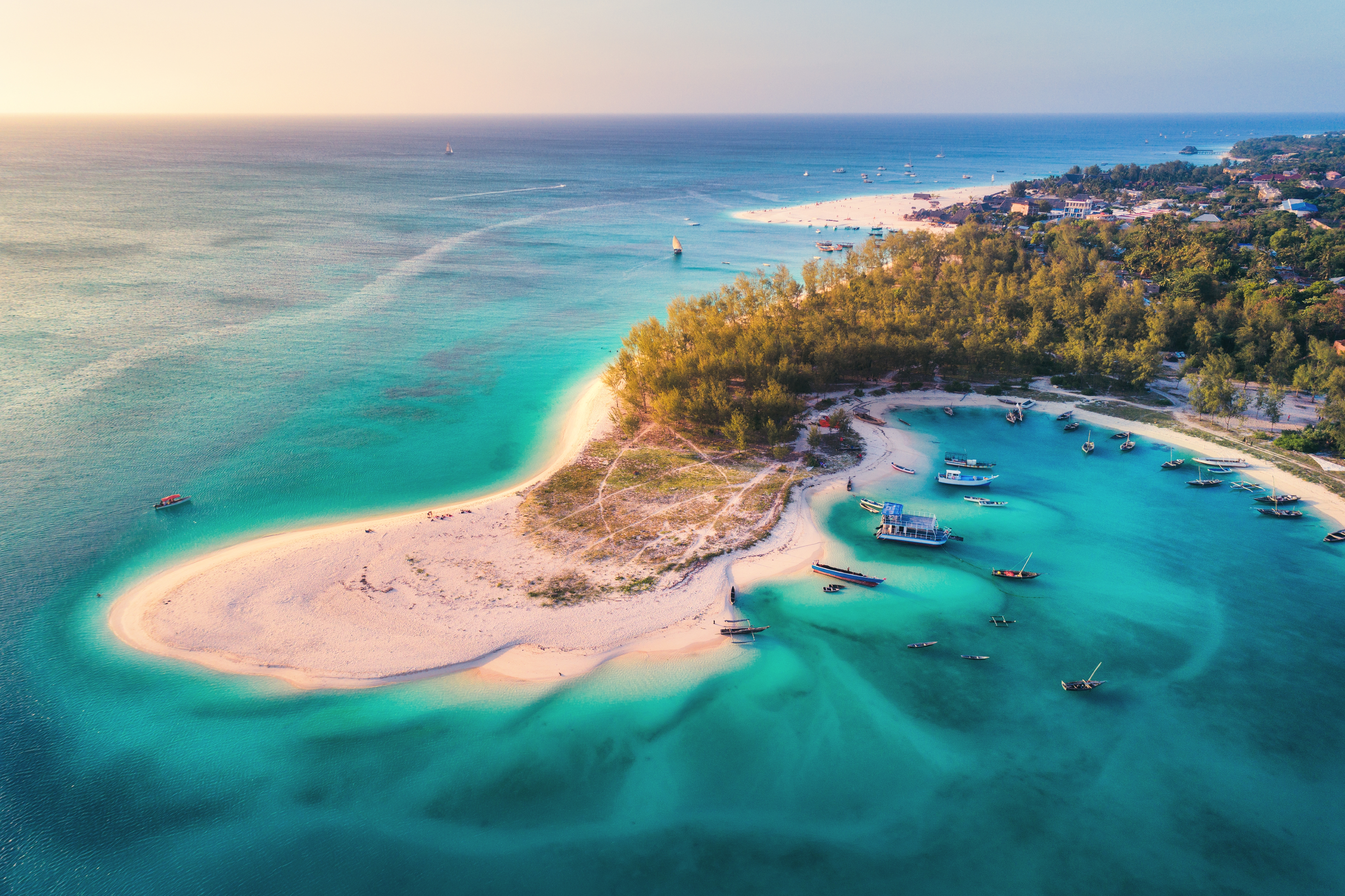 Zanzibar Aerial Beach