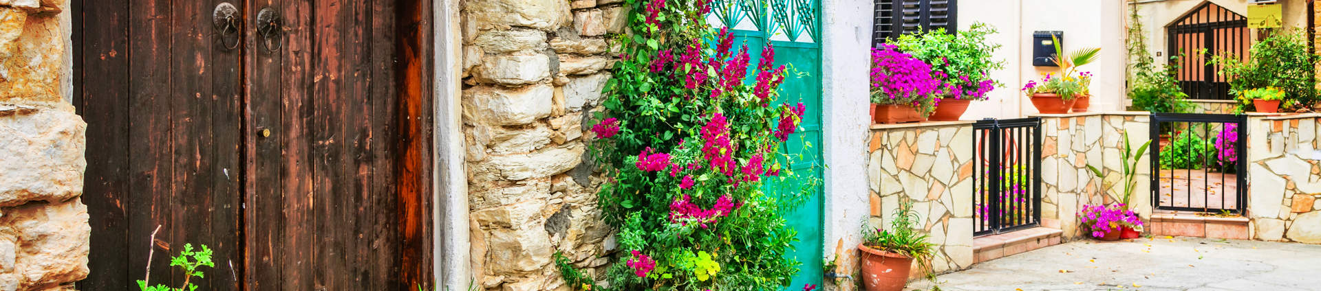 Traditional Village Street In Cyprus