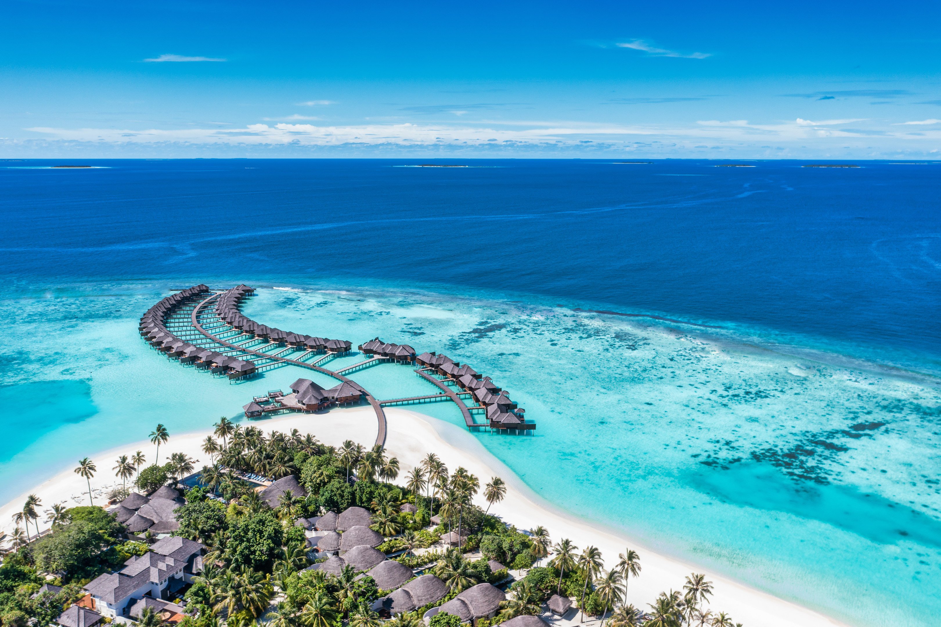 Tropical Aerial Landscape Of Island In The Maldives