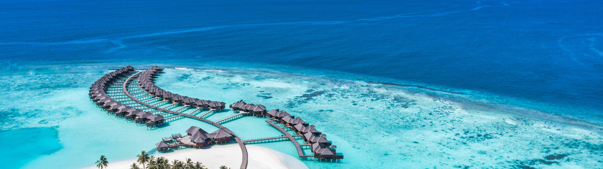 Tropical Aerial Landscape Of Island In The Maldives