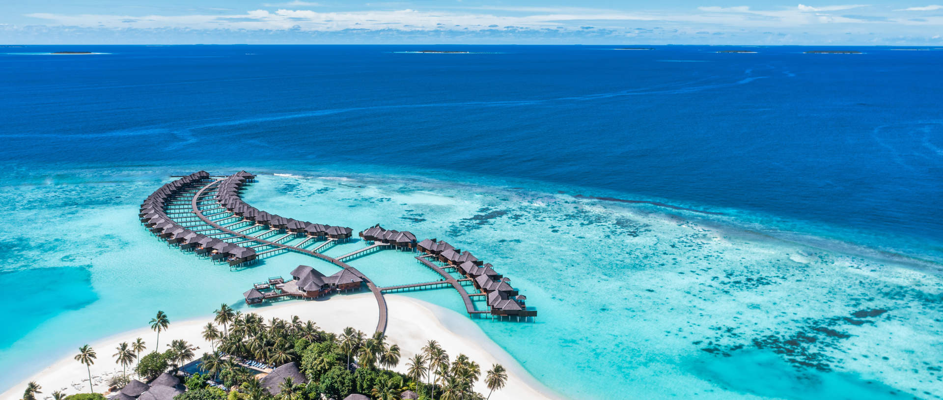 Tropical Aerial Landscape Of Island In The Maldives