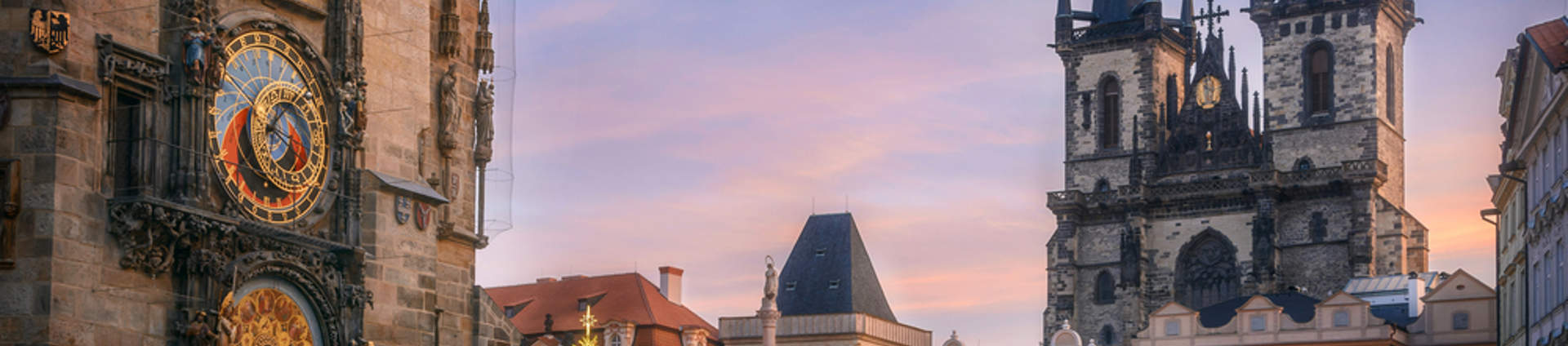 Prague Old Town Square Winter