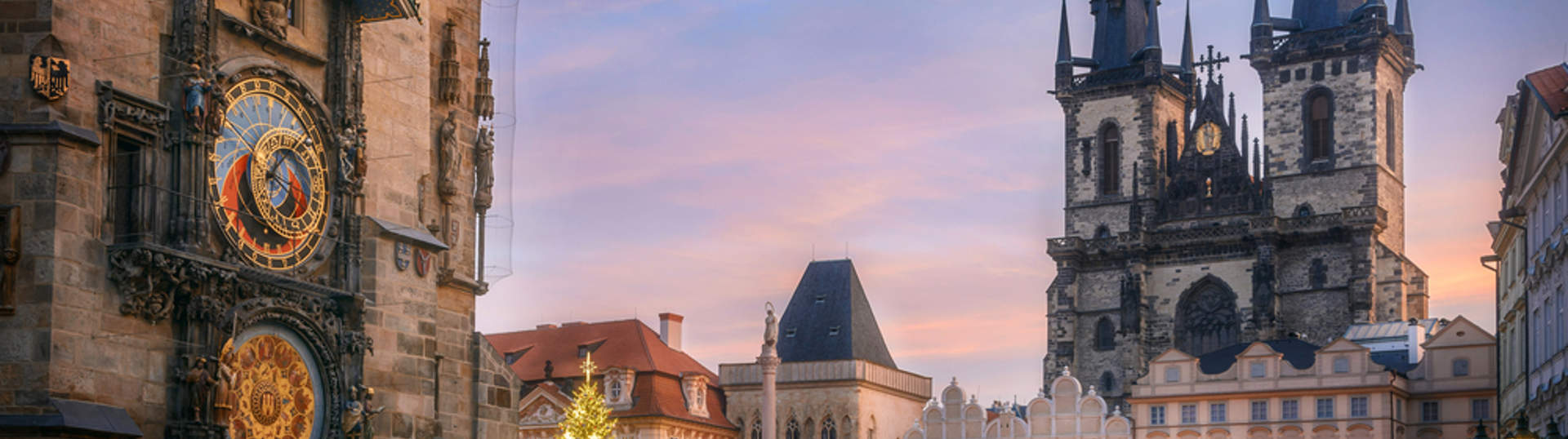 Prague Old Town Square Winter