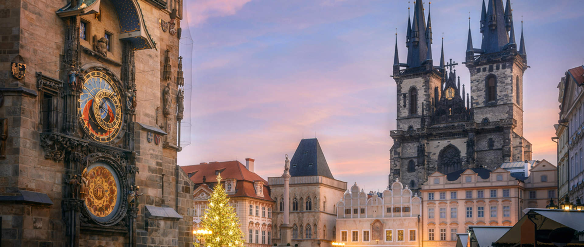 Prague Old Town Square Winter