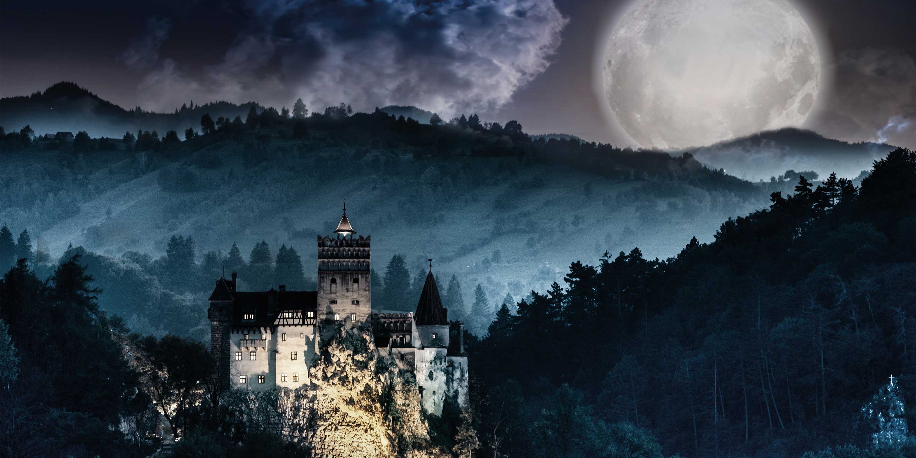 Transylvania Halloween Tour Landing Page Hero Banner