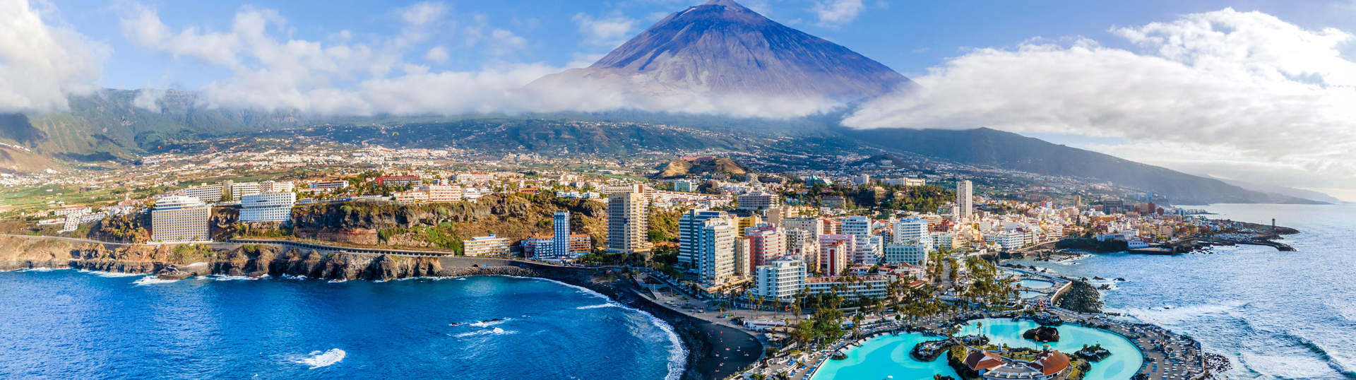 Aerial View Of Puerto De La Cruz Tenerife
