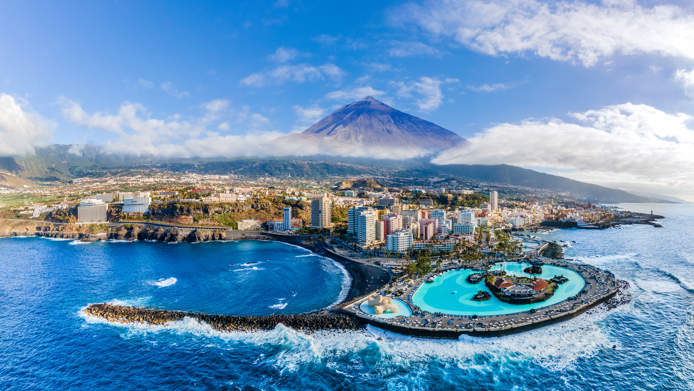 Aerial View Of Puerto De La Cruz Tenerife