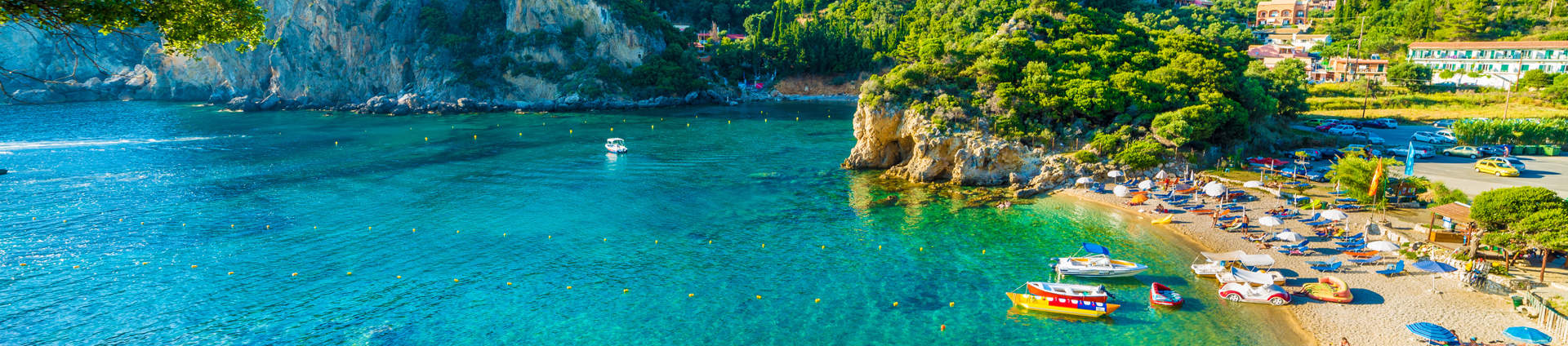 Beach In Paleokastritsa Corfu Greece