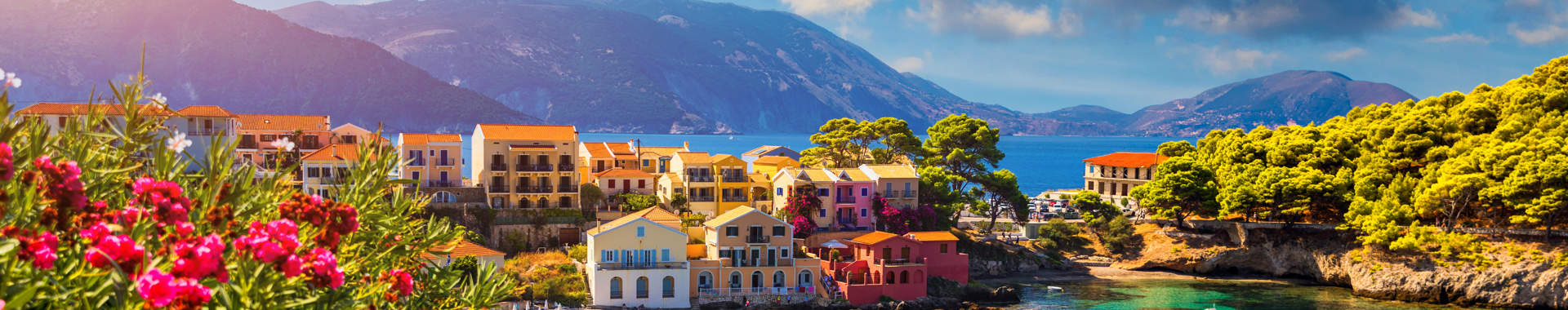 Assos Village In Kefalonia, Greece.