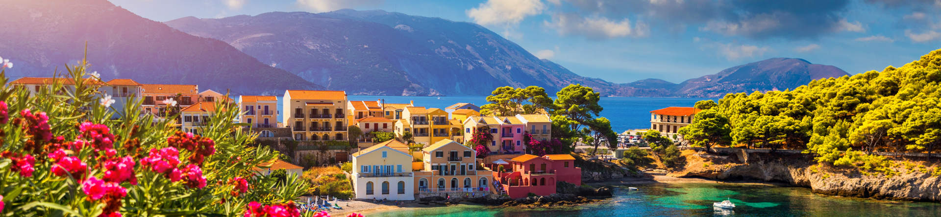 Assos Village In Kefalonia, Greece.