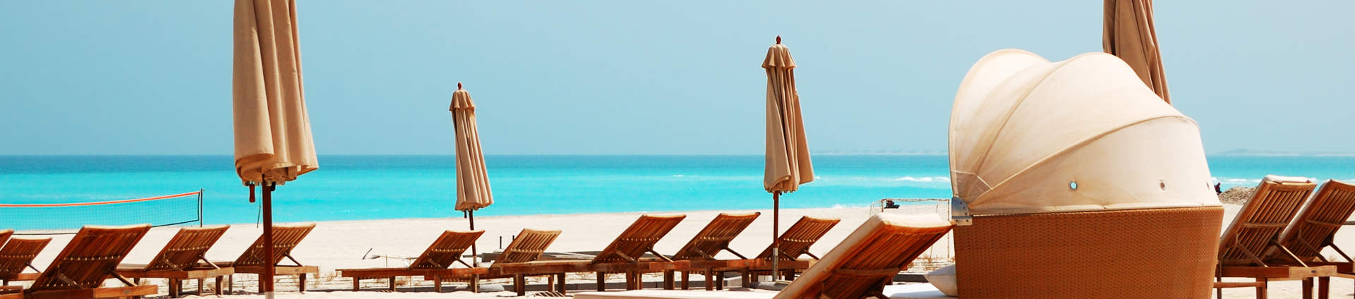 Beach Of The Luxury Hotel, Abu Dhabi, UAE