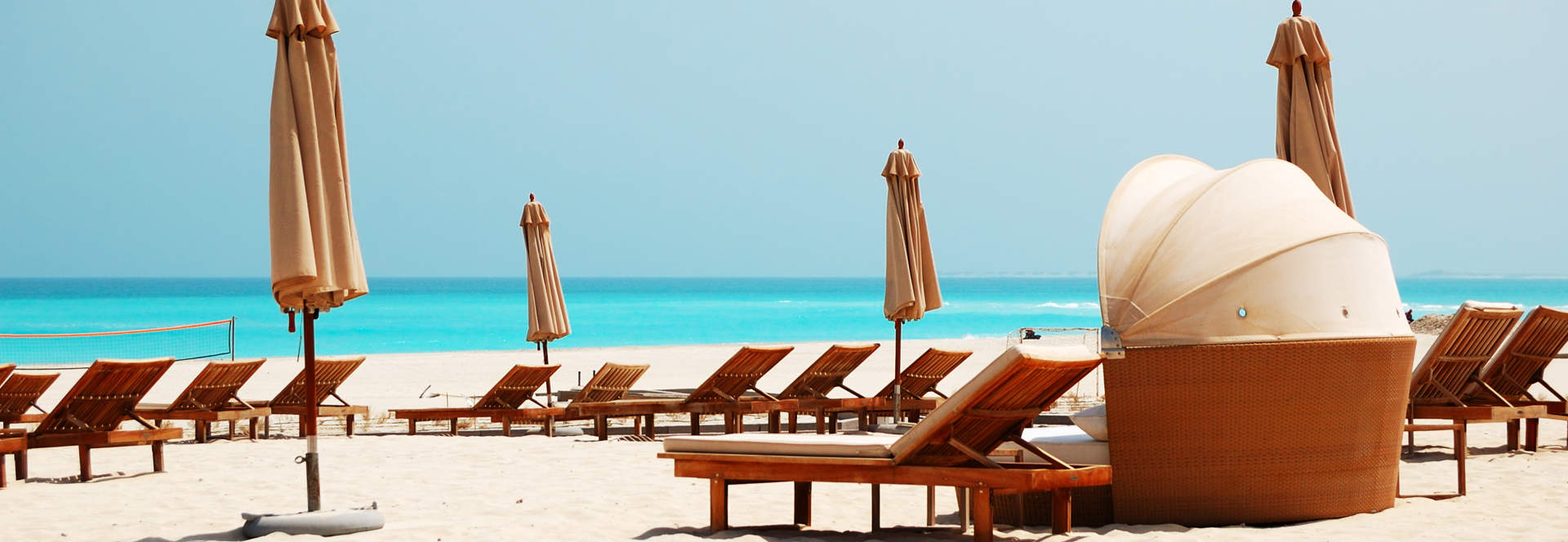 Beach Of The Luxury Hotel, Abu Dhabi, UAE