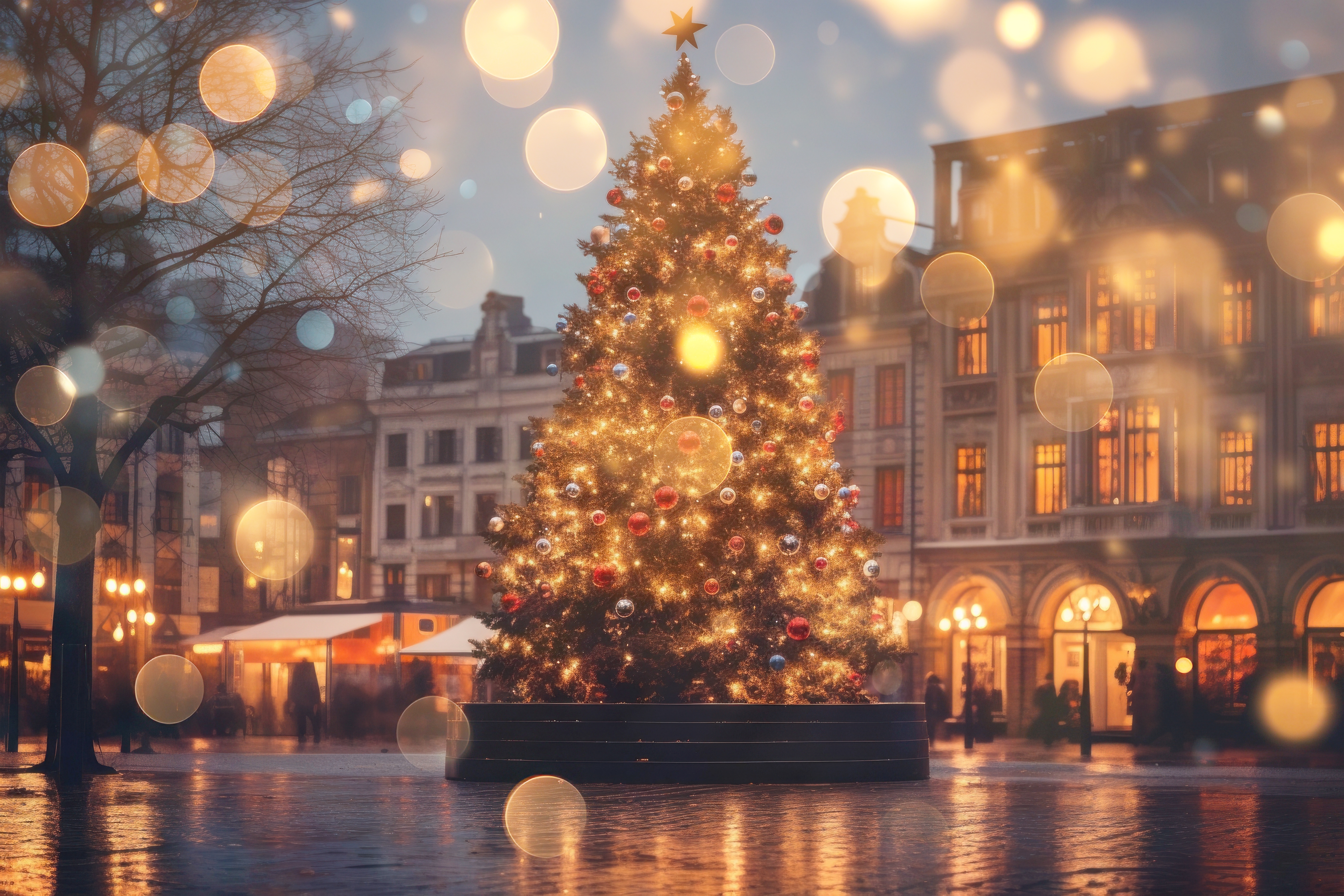 Christmas Market Scene