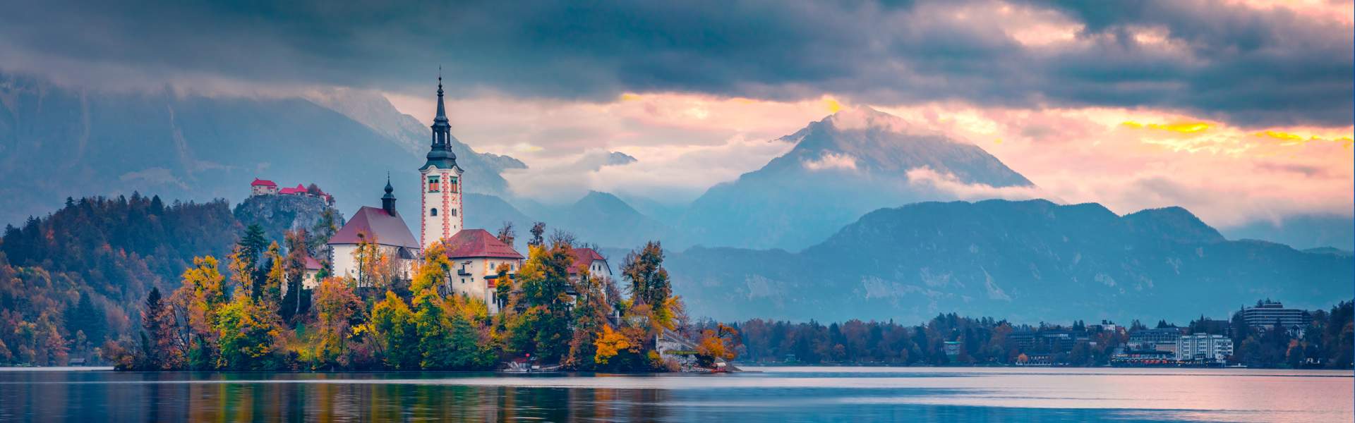 Exciting Autumn Scene Of Bled Lake Julian Alps Slovenia Europe (1)