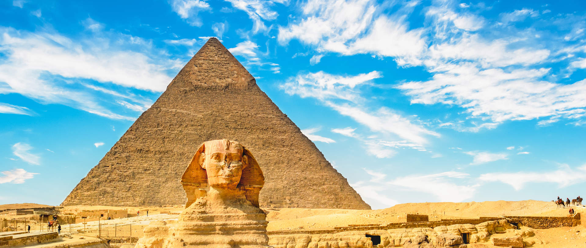 The Sphinx And Pyramid ,Cairo,Egypt