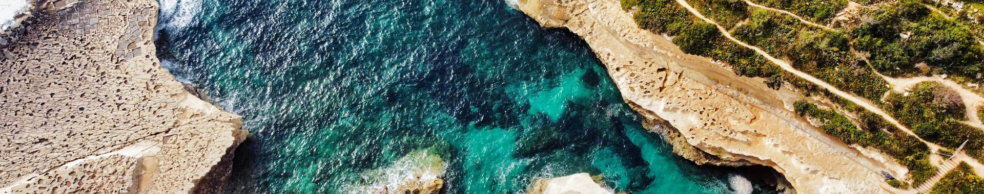 Birds Eye View Of St Peters Pool Malta