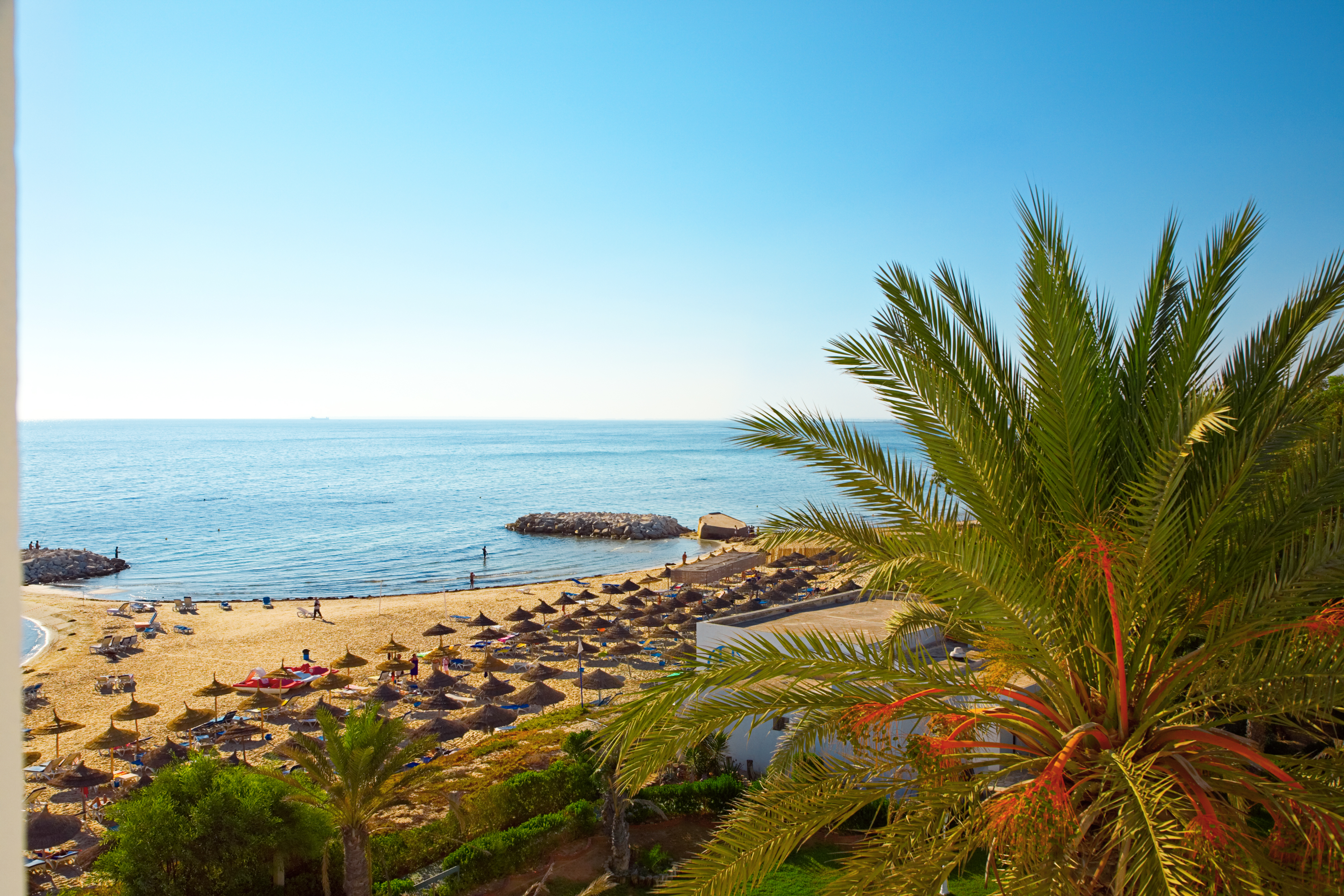 Early Morning On The Beach In Tunisia