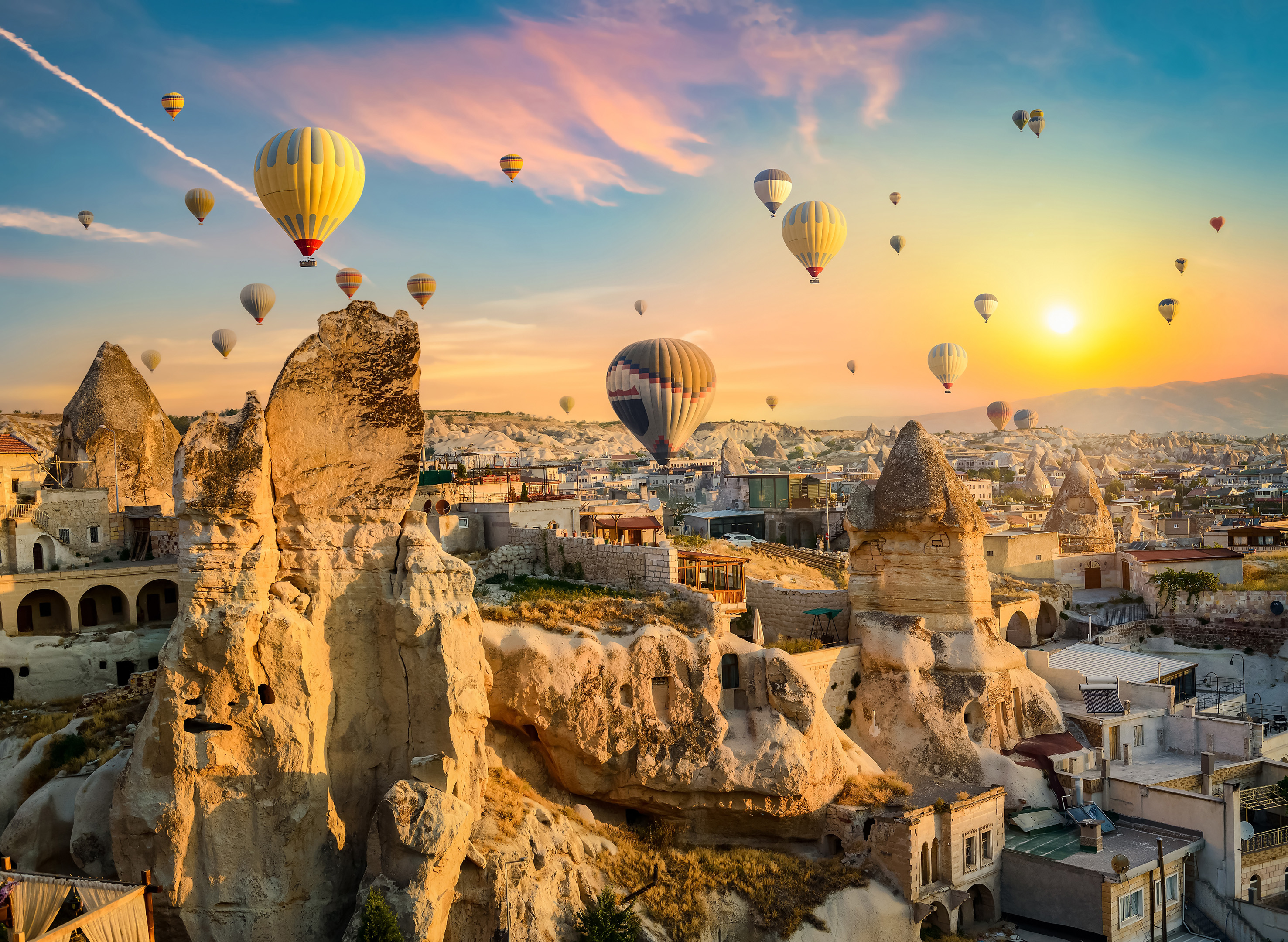 Hot Air Balloons Over Cappadocia Turkey