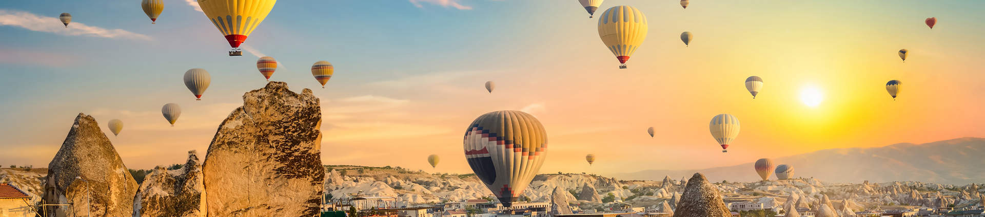 Hot Air Balloons Over Cappadocia Turkey