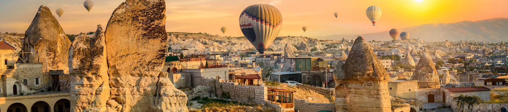 Hot Air Balloons Over Cappadocia Turkey