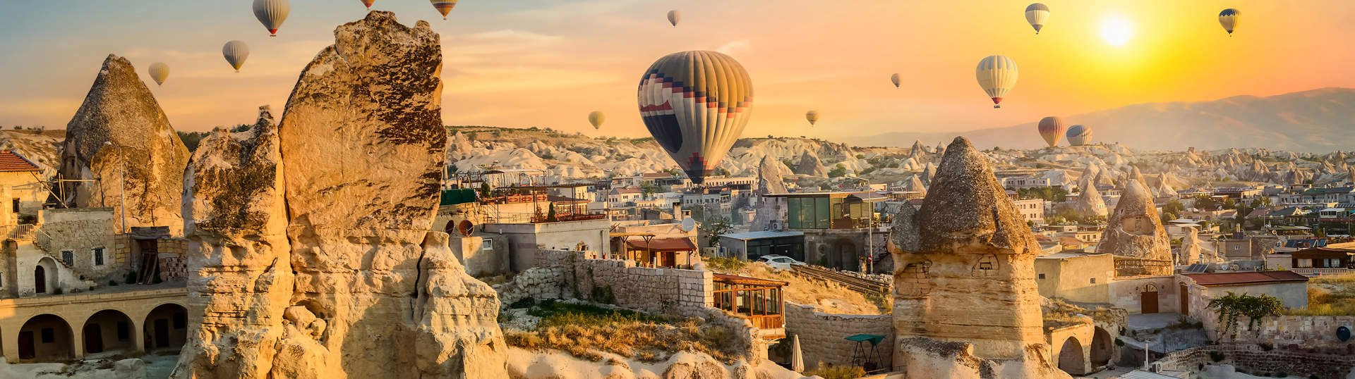 Hot Air Balloons Over Cappadocia Turkey