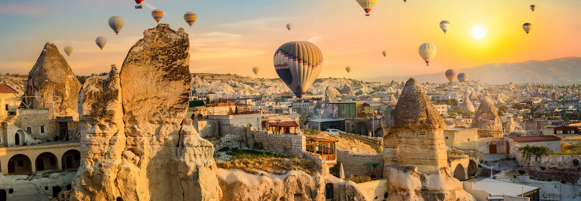 Hot Air Balloons Over Cappadocia Turkey
