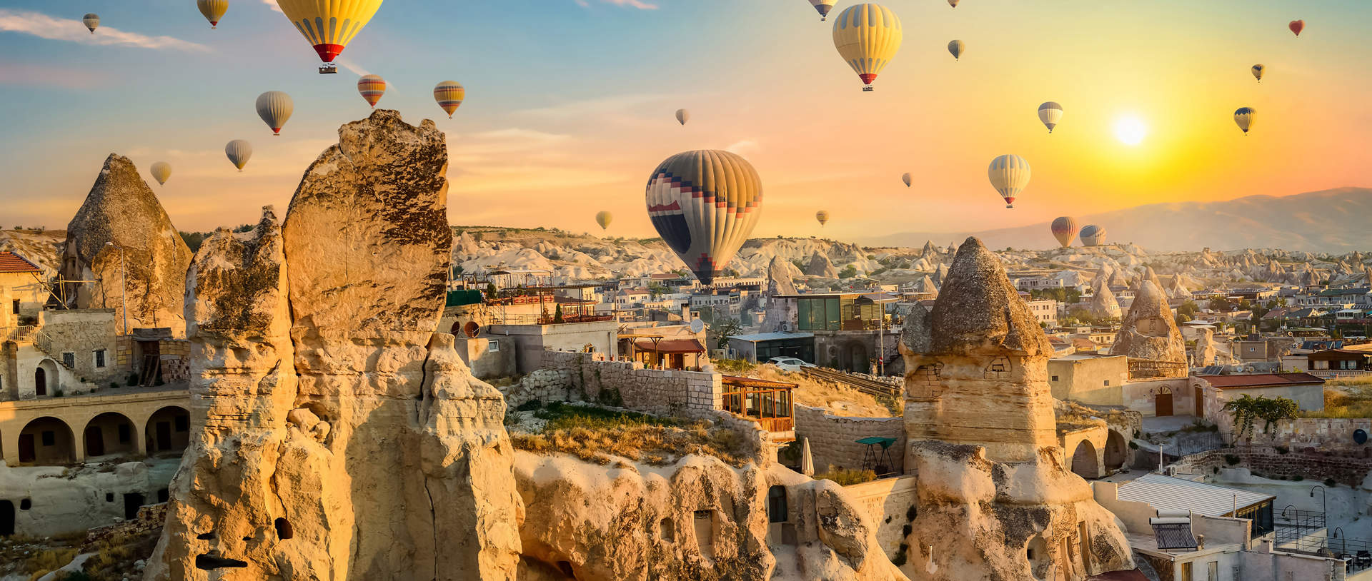 Hot Air Balloons Over Cappadocia Turkey